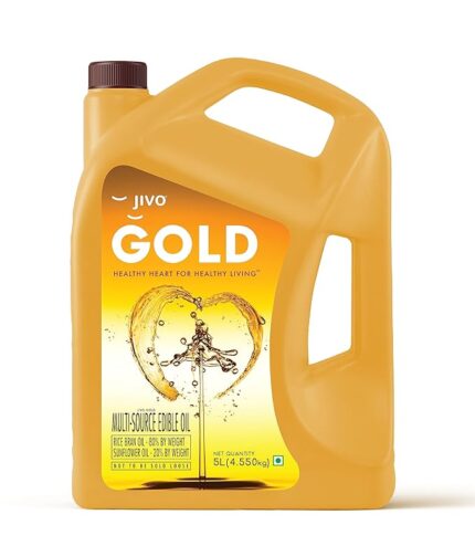 Jivo Gold Refined Oil|Blend of Rice Bran oil & Sunflower oil