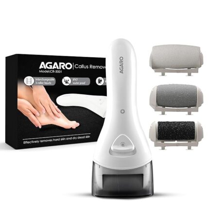 Callus Remover with 3 Interchangeable Head Rollers